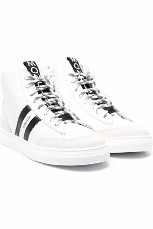 Moncler Logo-tape detail hi-top trainers