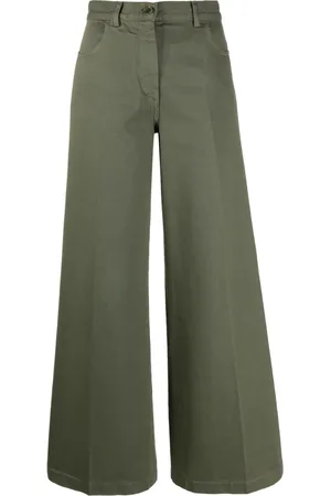 Aspesi Wide-leg high-waisted trousers