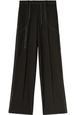 OFF-WHITE Runway contrast-stitching tailored trousers