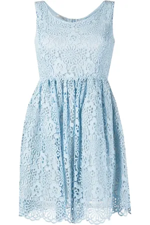 Miu Miu Lace sleeveless flared dress