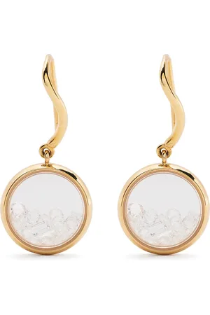 Aurélie Bidermann 18kt yellow diamond Chivor drop earrings