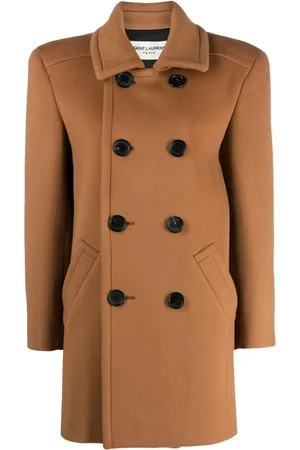 Saint Laurent Double-breasted wool coat