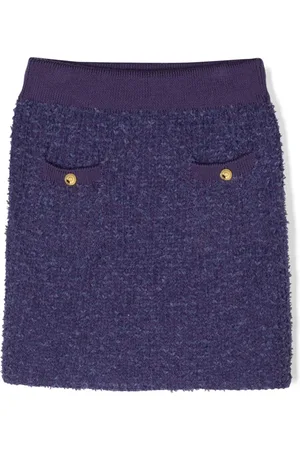 Elisabetta Franchi Elasticated bouclé miniskirt