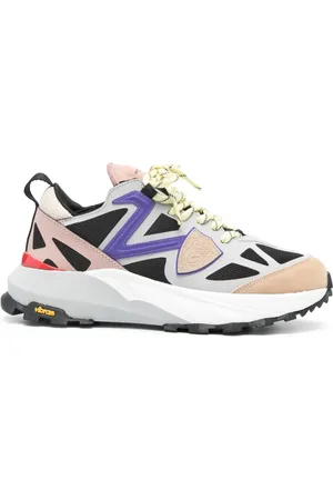 Philippe model Logo-patch panelled-design sneakers