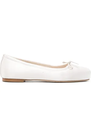 Aeyde Square-toe satin ballerina shoes