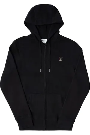 PELO FOUNDATION Border collie-patch merino hoodie