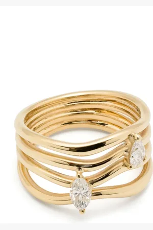 KIMAI 18kt yellow Nova diamond ring