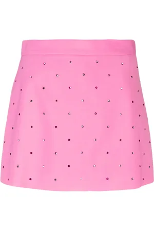 Msgm High-waist studded skirt-shorts