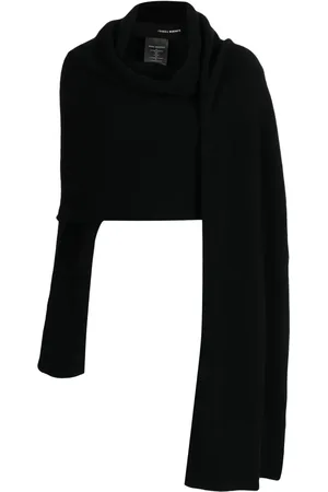 ISABEL BENENATO Asymmetric scarf jumper