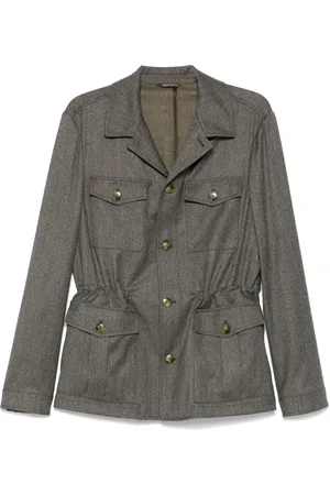 CANALI Wool shirt jacket