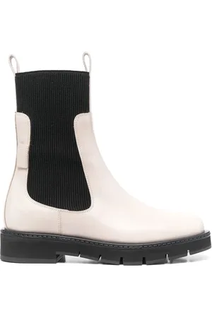 Salvatore Ferragamo Two-tone pull-on boots
