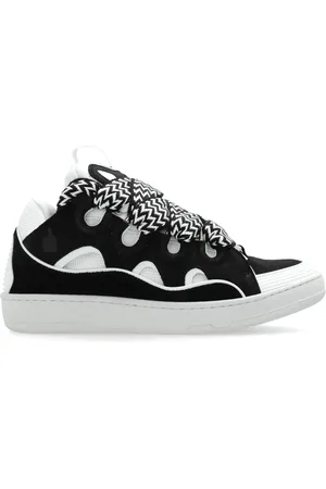 Lanvin Curb panelled sneakers