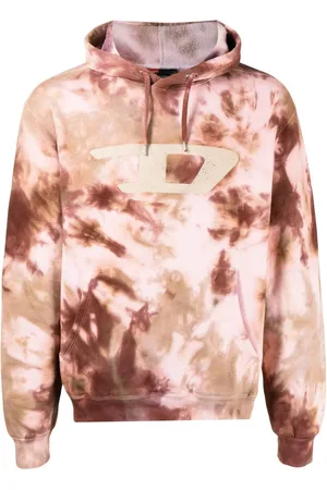 Stain Shade Logo tie-dye hoodie