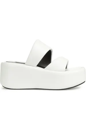 Sergio Rossi Spongy leather wedge sandals