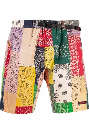 READYMADE Patchwork bandana print shorts