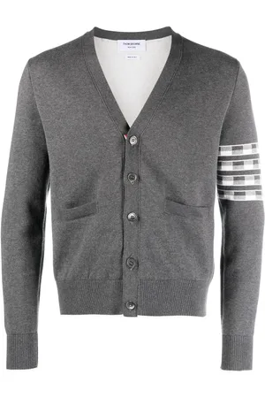 Thom Browne Hector 4-Bar V-neck cardigan