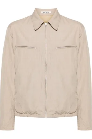 Auralee Zip-up wool shirt jacket