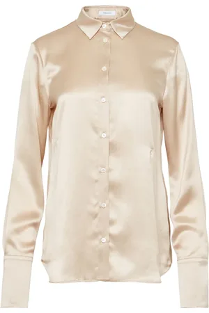 Salvatore Ferragamo Long-sleeve satin shirt