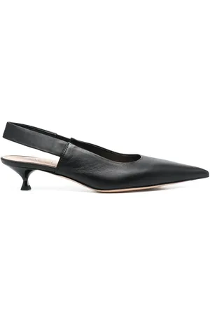 AGL ATTILIO GIUSTI LEOMBRUNI Leather 50mm slingback pumps