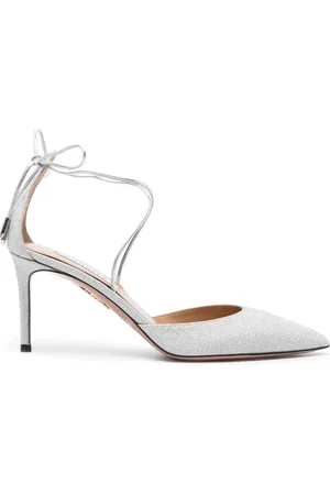 Aquazzura Cherry 75mm glittered pumps