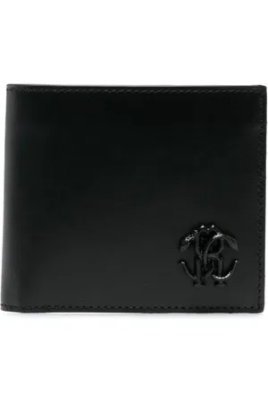 Roberto Cavalli Logo-plaque leather wallet