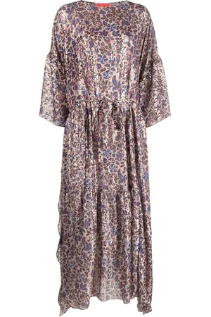 La DoubleJ Cascata floral jacquard kaftan dress