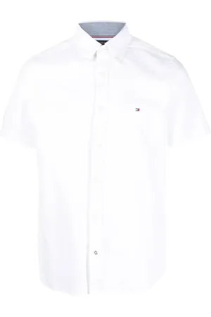 Tommy Hilfiger Logo-embroidered short-sleeve shirt