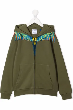 MARCELO BURLON Wigs-print jersey hoodie
