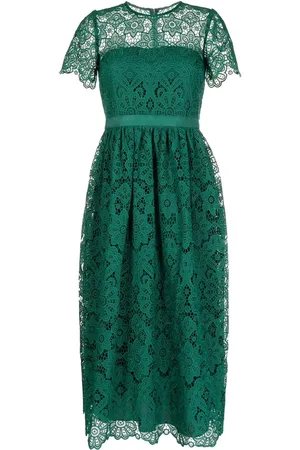 Self-Portrait Lace-pattern midi dress