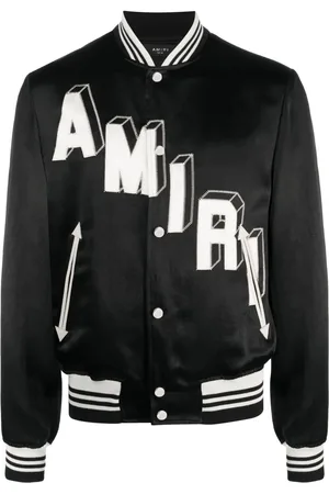 AMIRI Logo-embroidered varsity jacket