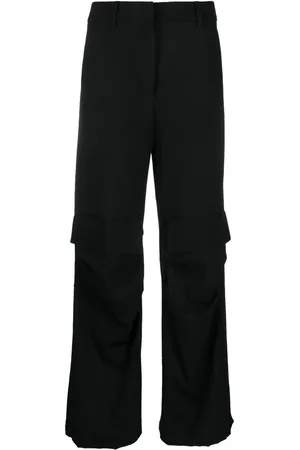 P.A.R.O.S.H. High-waist straight-leg cargo trousers