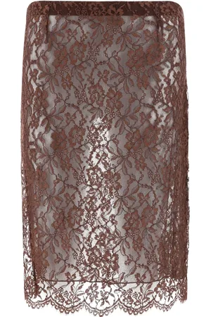 Saint Laurent Lace pencil skirt