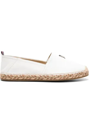 Tommy Hilfiger Logo-plaque leather espadrilles
