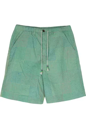 Glass Cypress Quilted cotton bermuda shorts