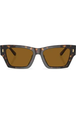 Tory Burch Tortoiseshell-effect square-frame sunglasses