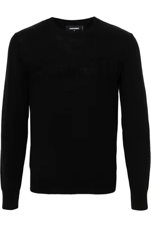 Dsquared2 Logo-jacquard wool jumper