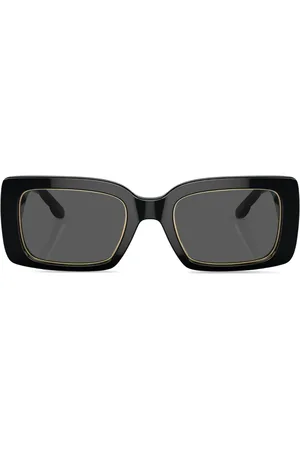 Tory Burch Logo-plaque rectangle-frame sunglasses