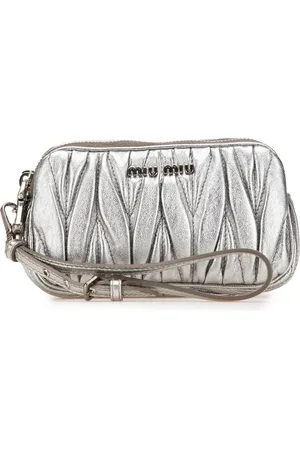 Miu Miu 2000-2010 Nappa Matelasse Double Zip clutch bag