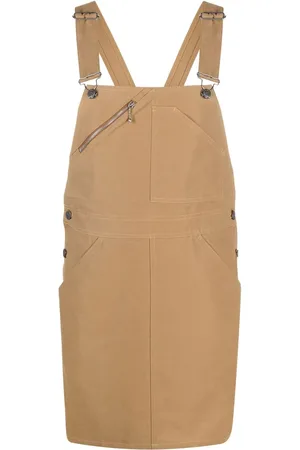 A.P.C. Square-neck dungaree dress
