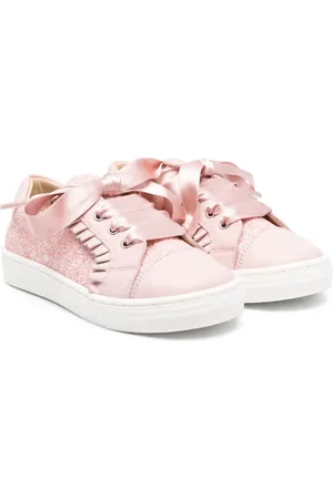 Andanines Glittery leather sneakers
