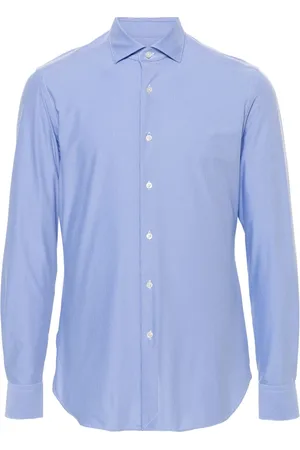 Xacus Spread-collar textured shirt
