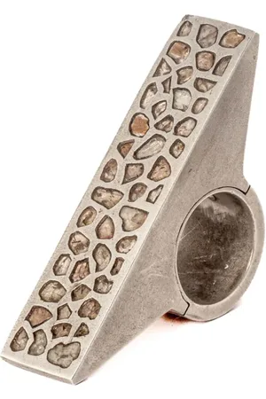 PARTS OF FOUR Sistema sterling- diamond ring