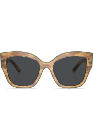Tory Burch Logo-print cat-eye frame sunglasses
