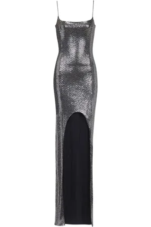Balmain Sequin spaghetti strap dress