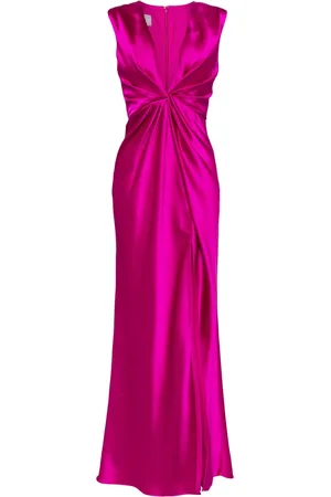 Amsale Twisted satin dress