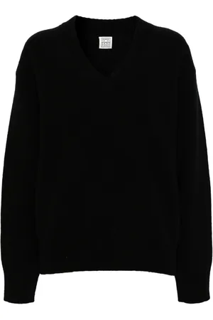 Totême V-neck wool-blend jumper