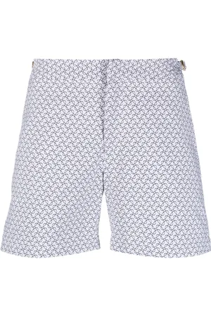 Orlebar Brown Jacquard geometric-print swim shorts