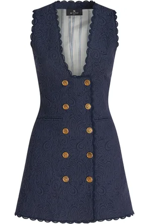 Etro Paisley-jacquard long waistcoat