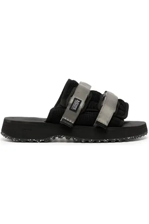 SUICOKE Moto-Shellab logo-patch sandals