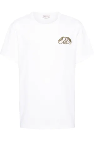 Alexander McQueen Half Seal Logo cotton T-shirt